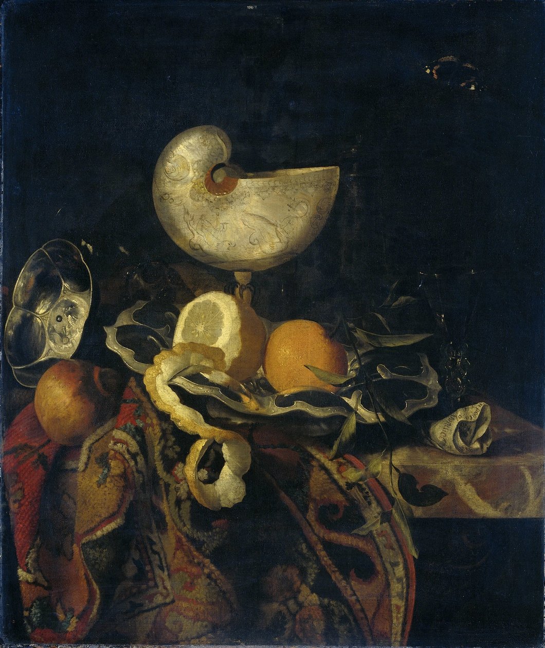 Martwa natura z Nautilus Cup autorstwa Frans Sant Acker