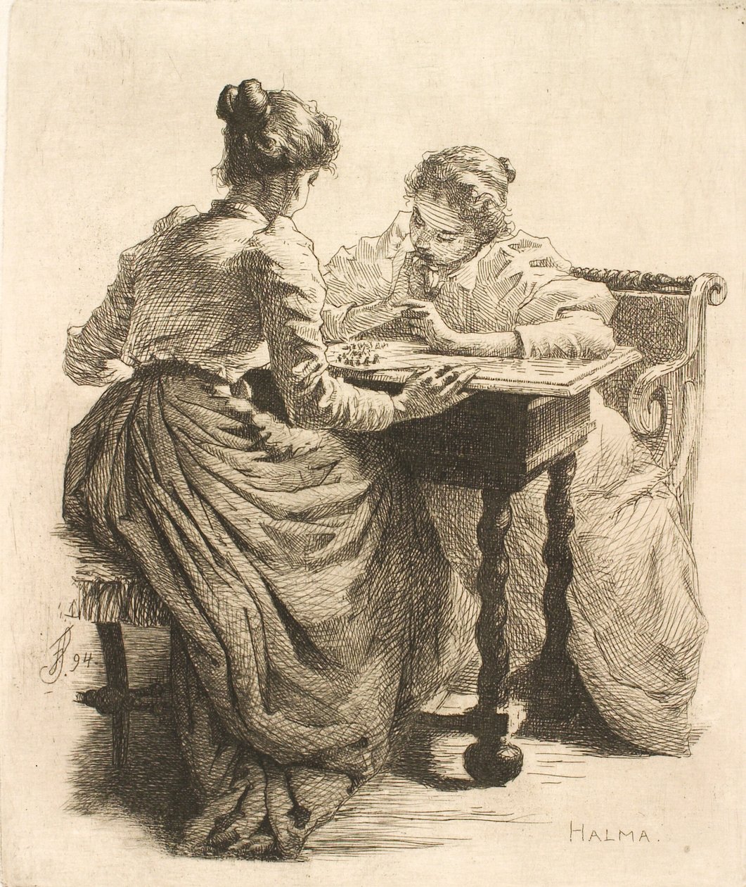 Halma autorstwa Frans Schwartz