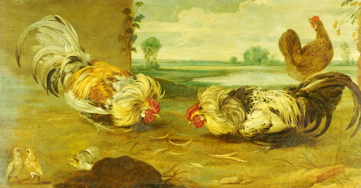 Walka kogutów autorstwa Frans Snyders or Snijders