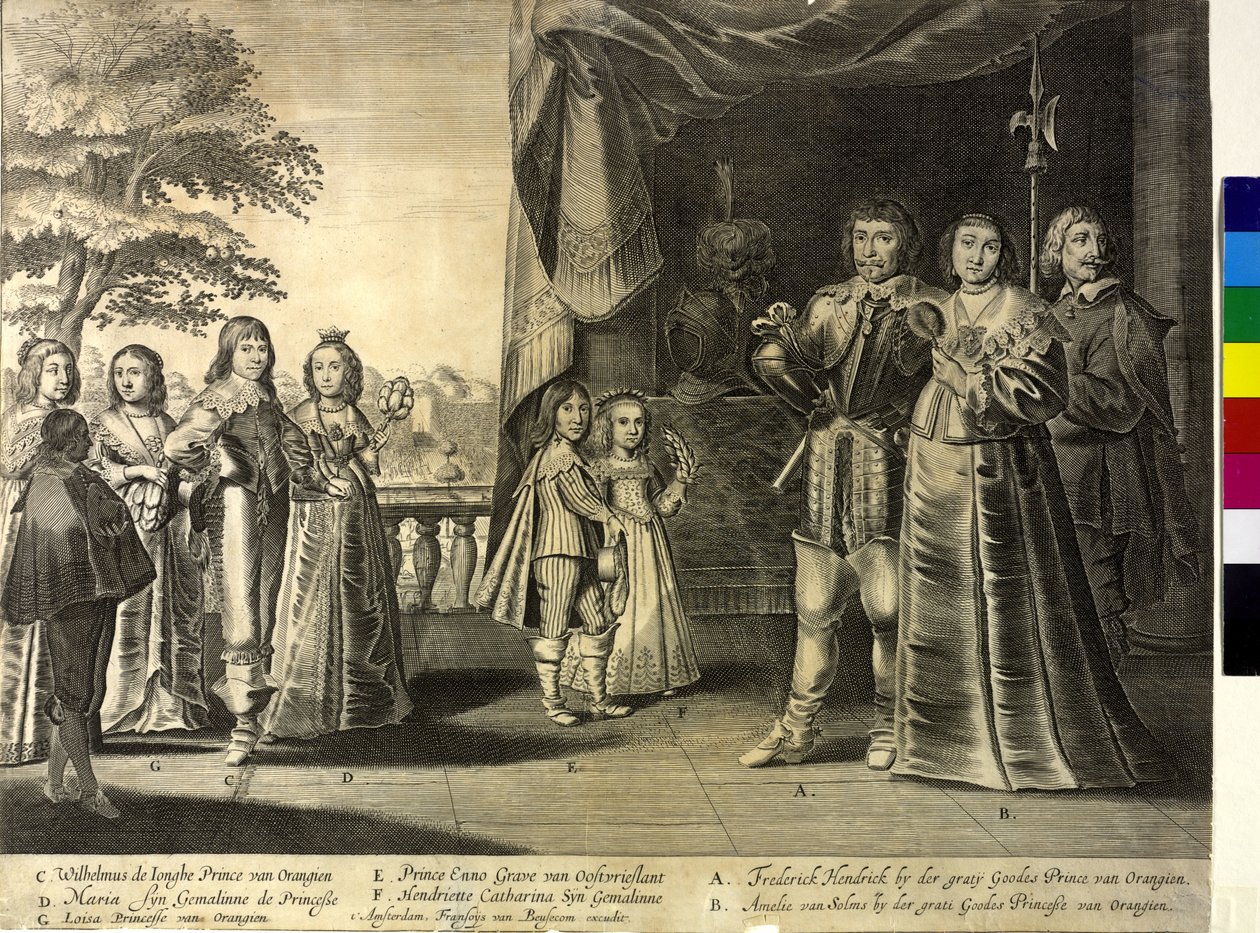 Książę Oranii Fryderyk Henryk (druk) autorstwa Frans van Beusekom