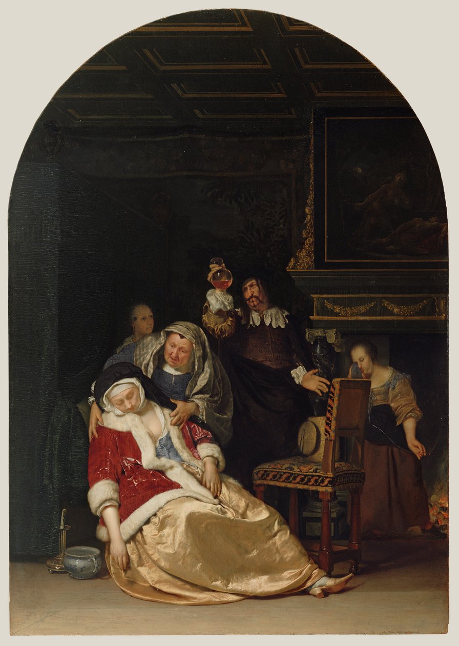 Wizyta u lekarza autorstwa Frans van Mieris the Elder