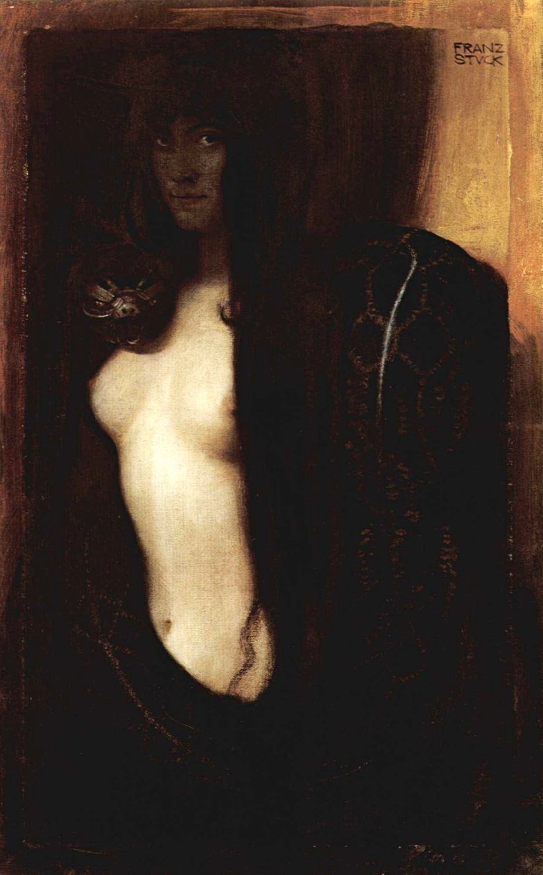 Grzech autorstwa Franz von Stuck