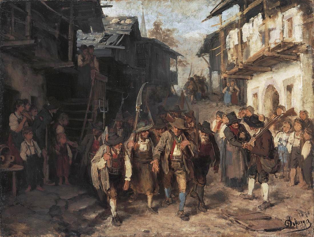 Angielski: Ostatni kontyngentn autorstwa Franz Defregger