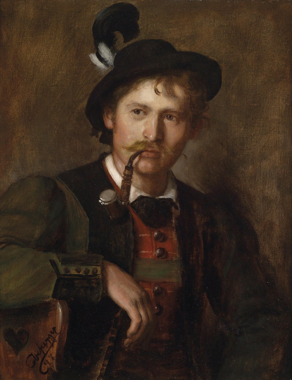 Portret młodego Tyrolczyka autorstwa Franz Defregger