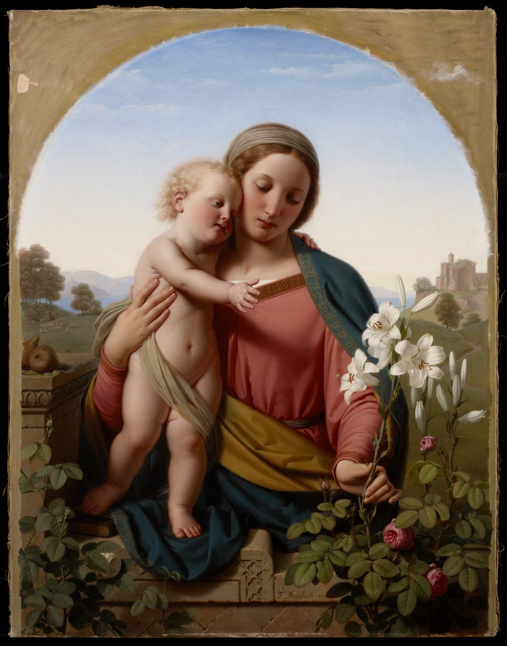 Madonna z Dzieciątkiem, 1855 autorstwa Franz Ittenbach