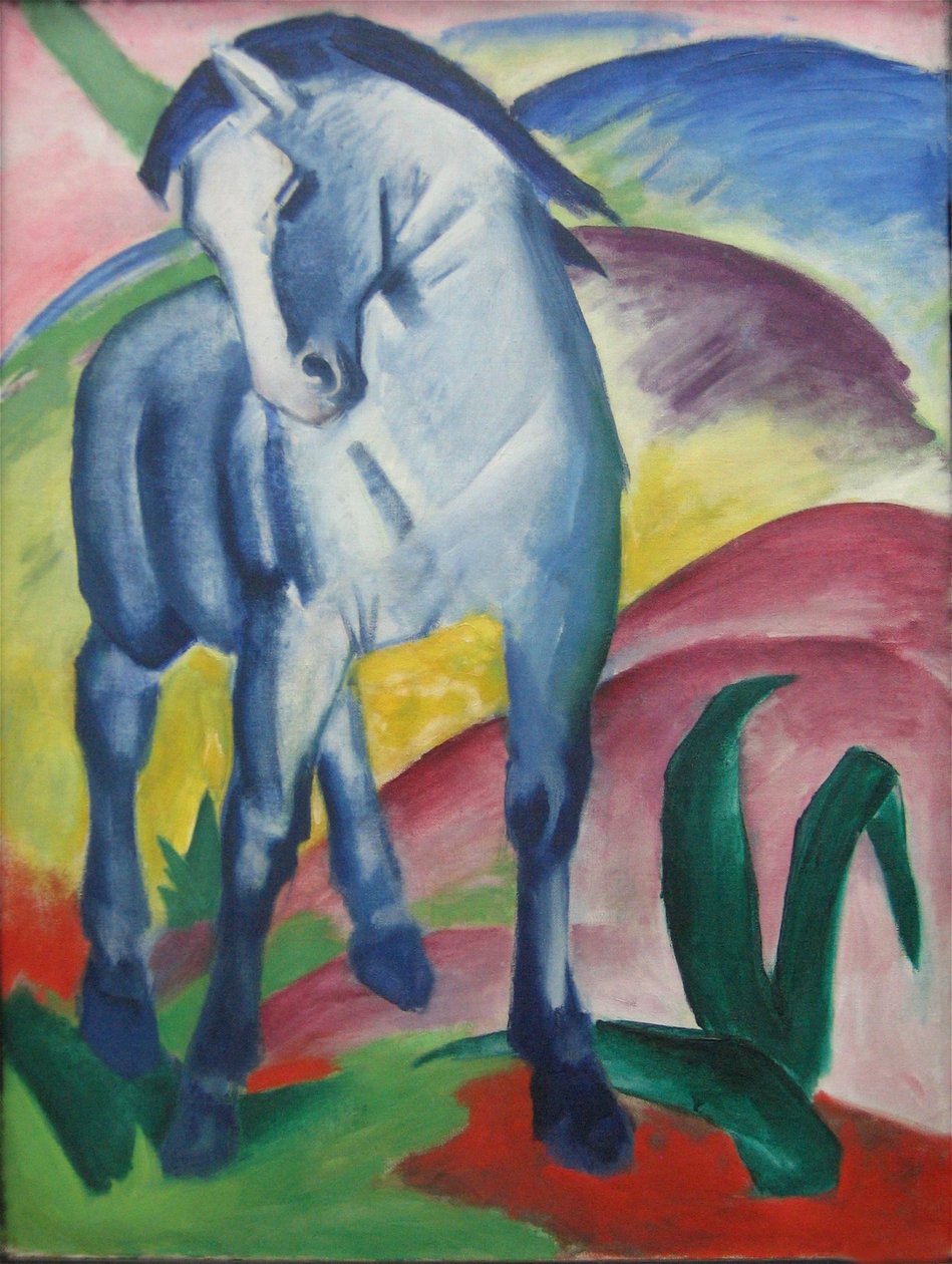 Niebieski koń I autorstwa Franz Marc