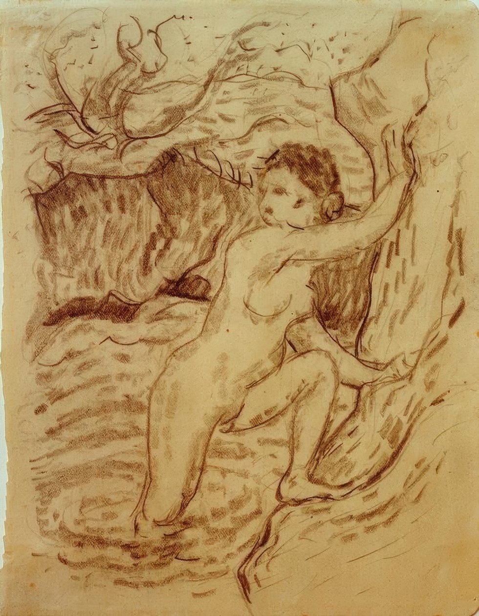 Kąpiel I (punktylistyczny) autorstwa Franz Marc