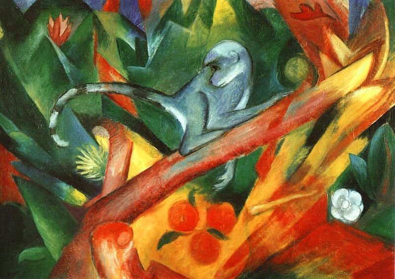 Małpa autorstwa Franz Marc