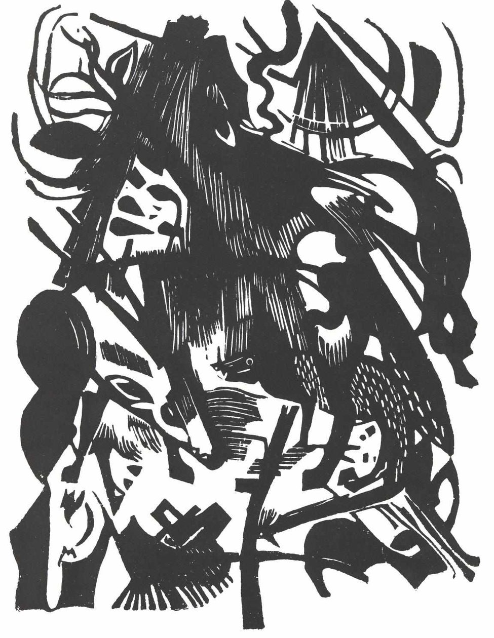 Narodziny Wilków autorstwa Franz Marc