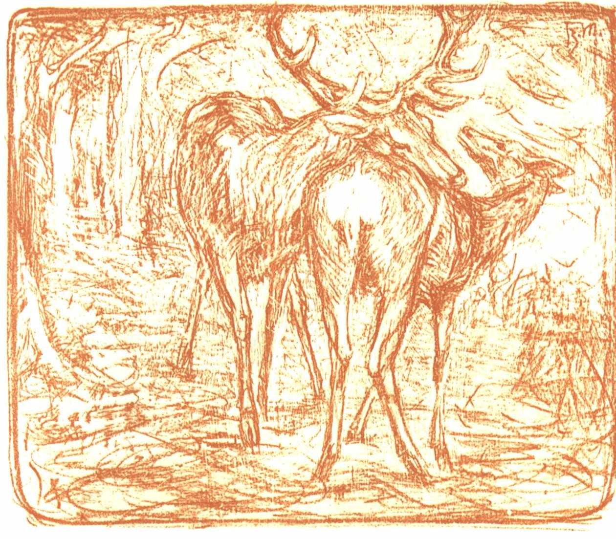 Jeleń autorstwa Franz Marc