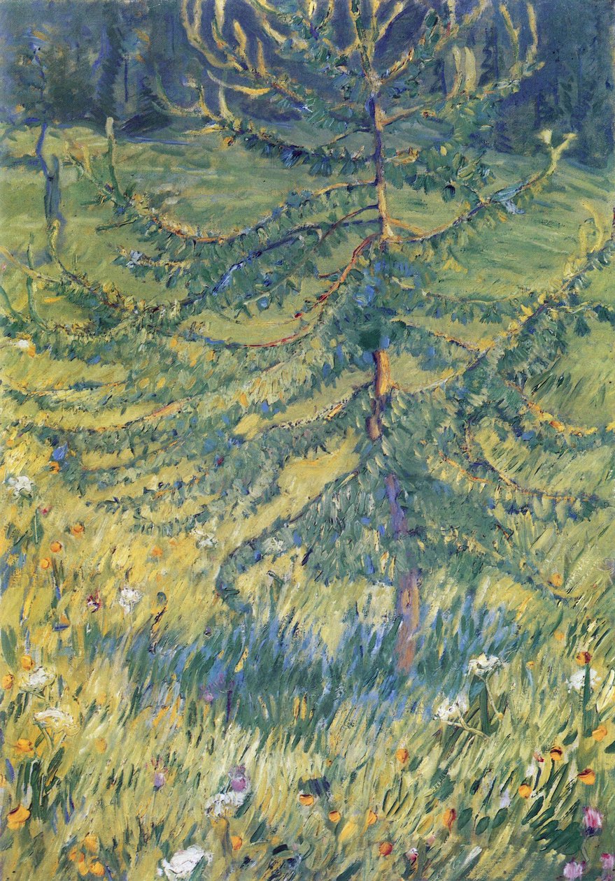 Modrzew autorstwa Franz Marc