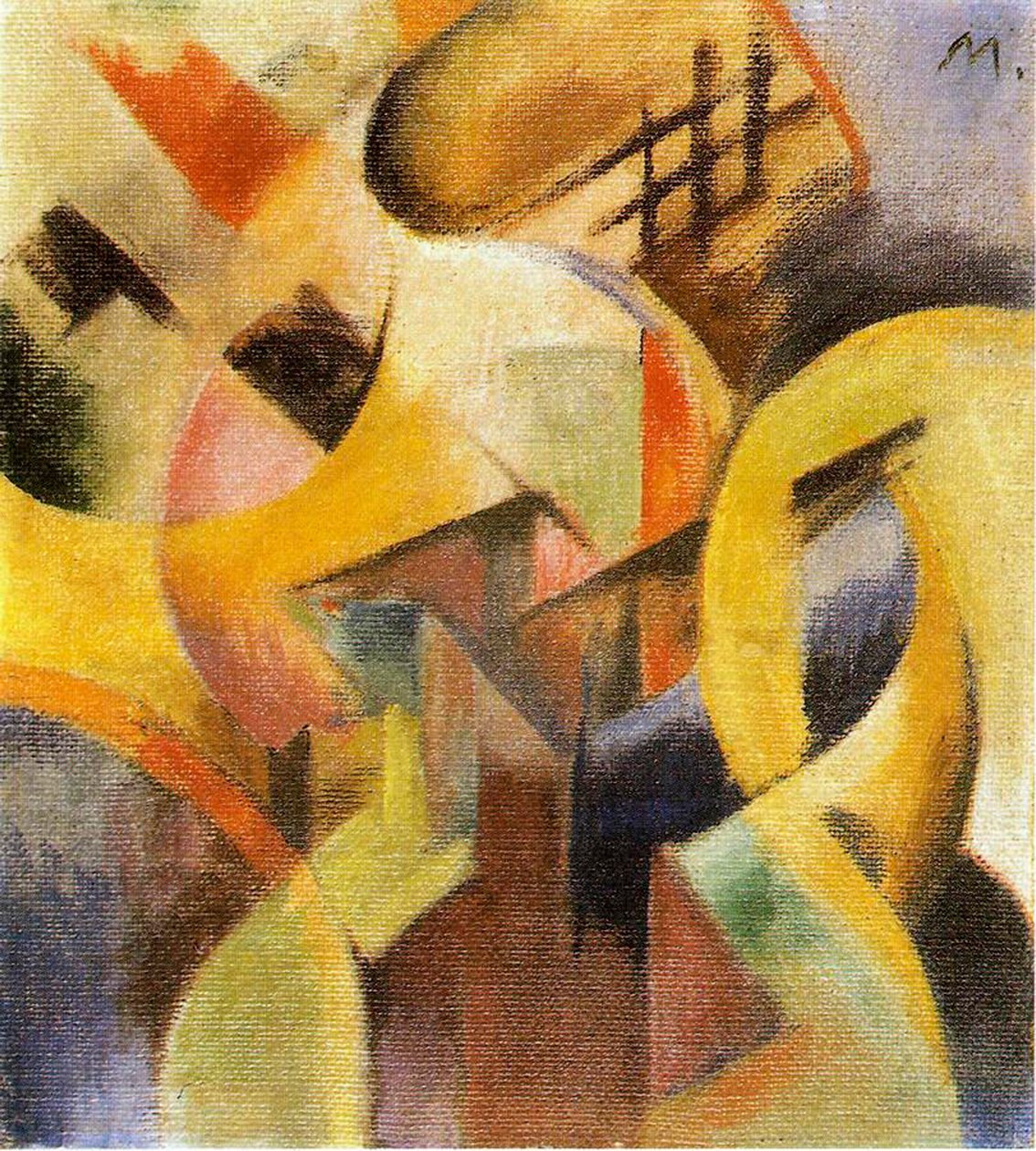 Kompozycja mała I, 1913 autorstwa Franz Marc