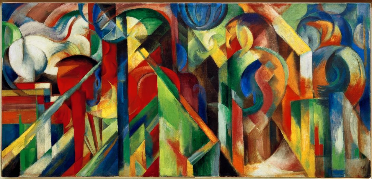 stajnie autorstwa Franz Marc