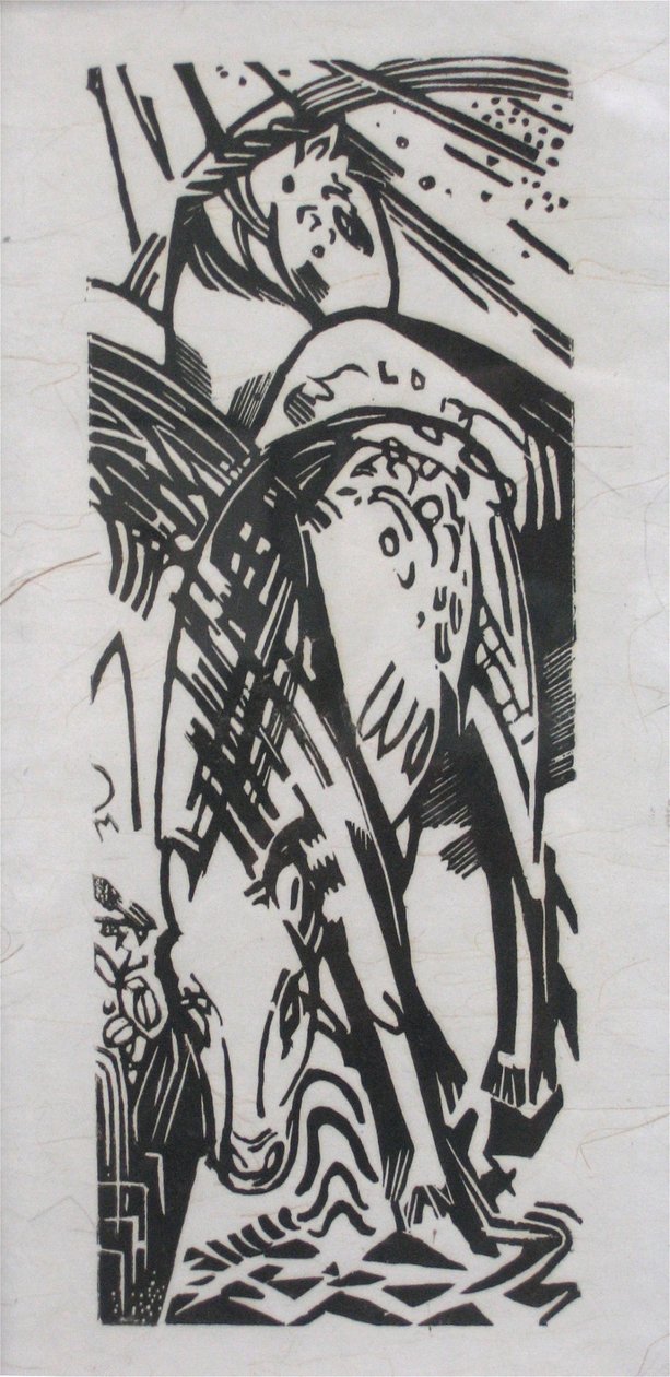 Koń do picia autorstwa Franz Marc