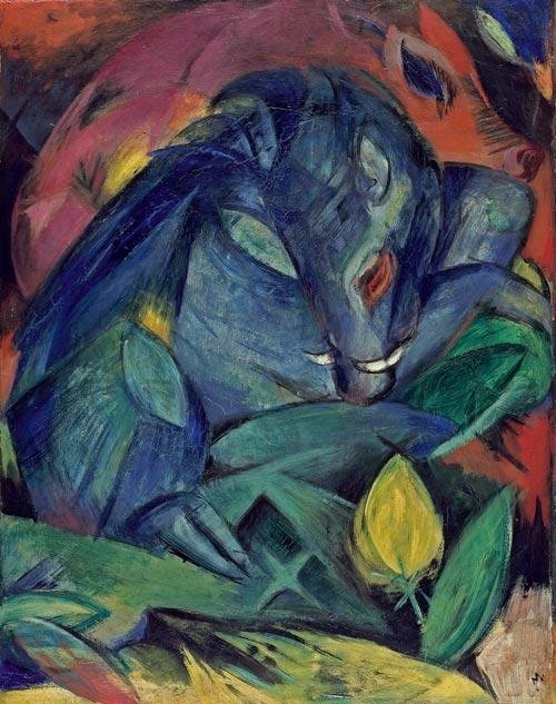 Dziki autorstwa Franz Marc