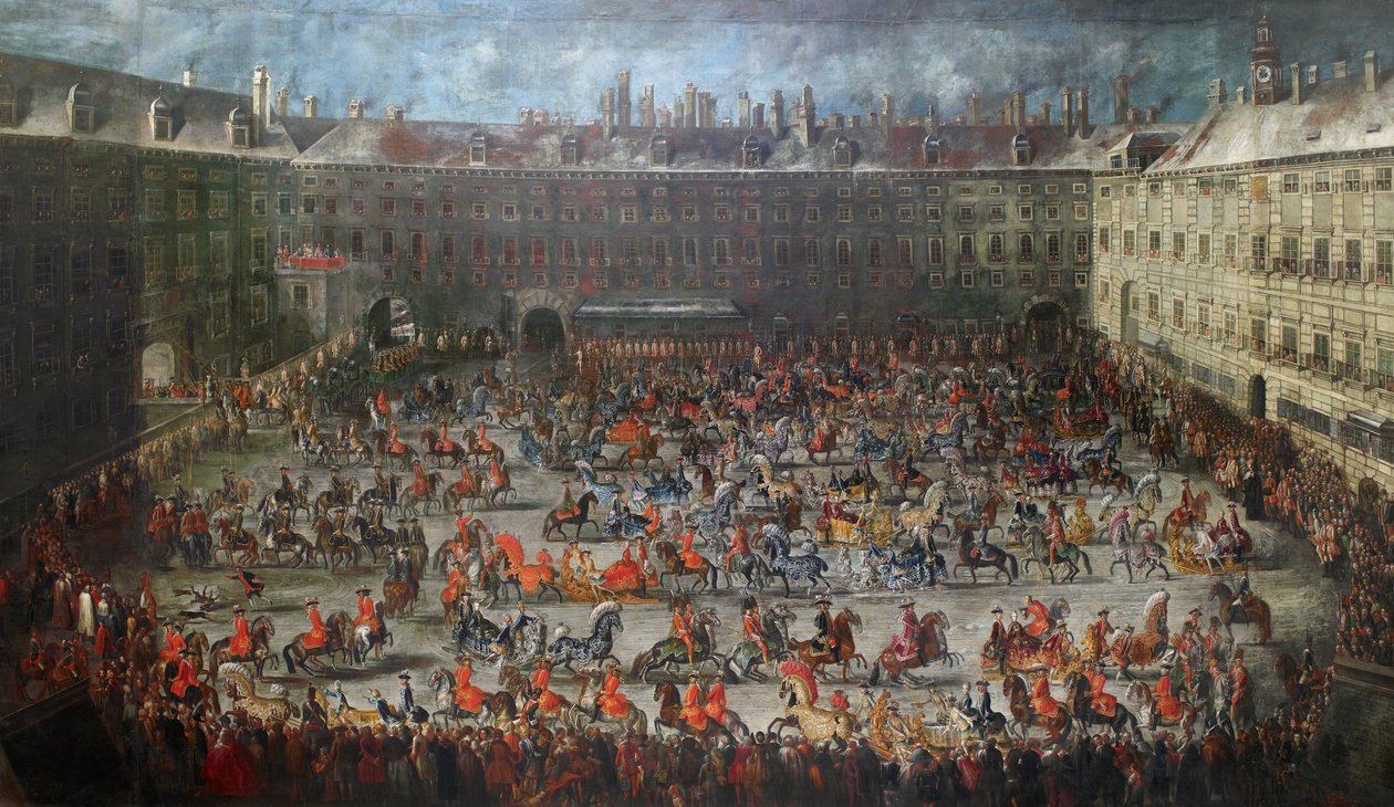 Kulig na dworze cesarskim autorstwa Franz Michael Augustin von Purgau
