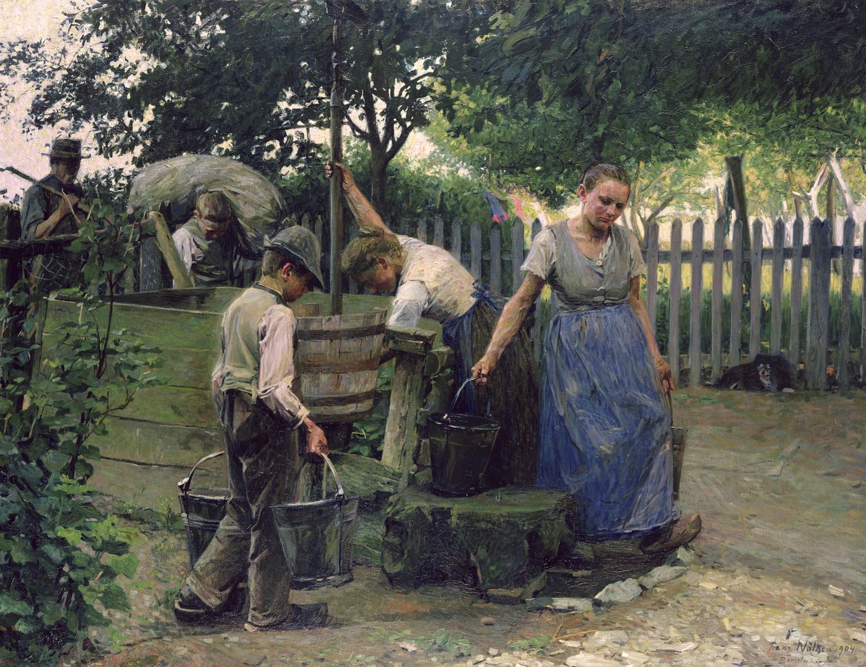 Przy studni autorstwa Franz Nolken