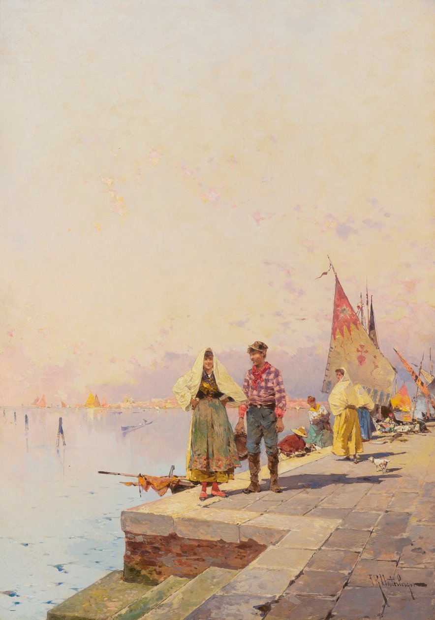 Słoneczny dzień w Wenecji. autorstwa Franz Richard Unterberger
