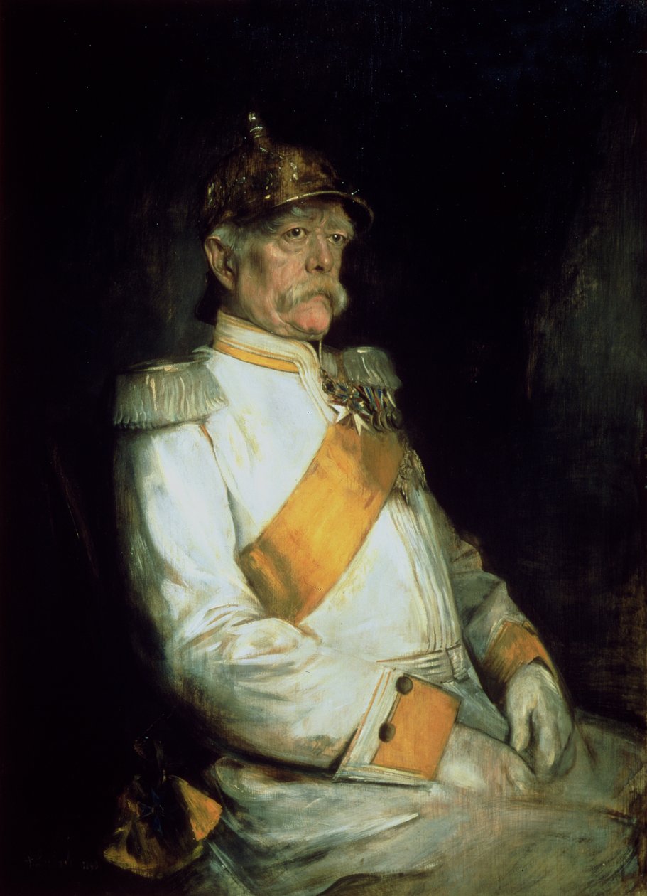 Kanclerz Otto von Bismarck (1815-98) 1890 autorstwa Franz Seraph von Lenbach