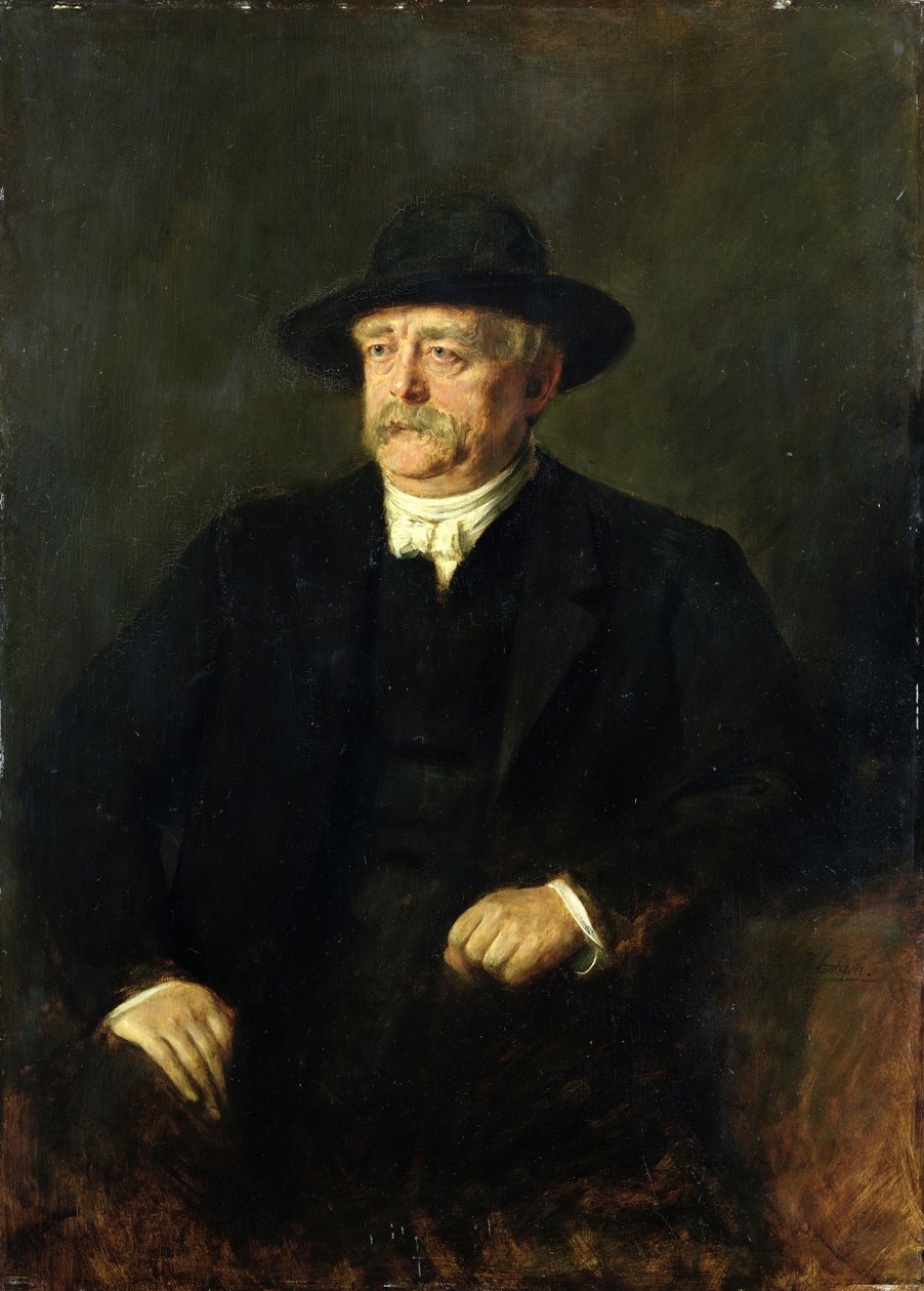 Kanclerz Otto von Bismarck (1815-98), 1849 r. autorstwa Franz Seraph von Lenbach