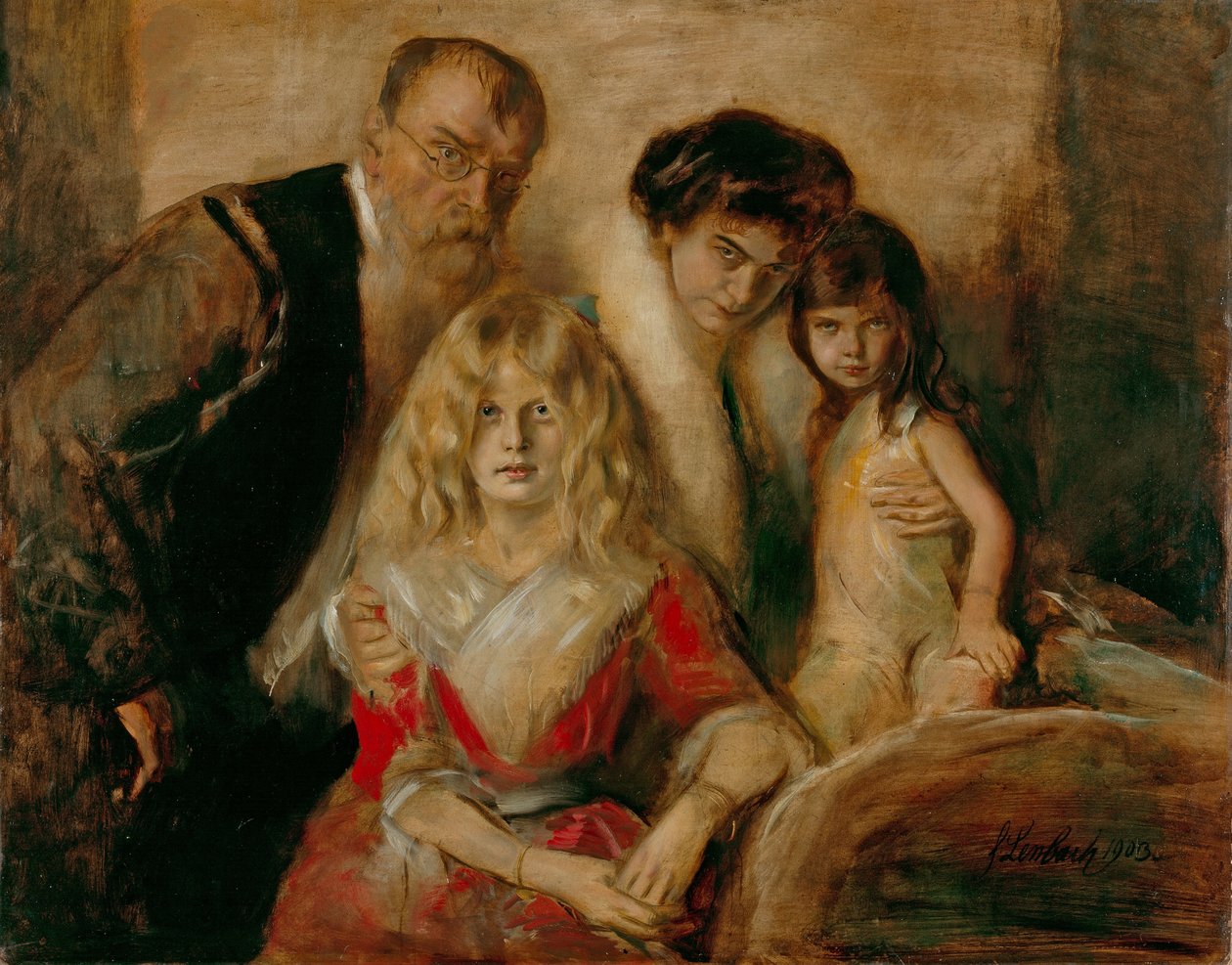 Rodzina von Lenbach autorstwa Franz Seraph von Lenbach