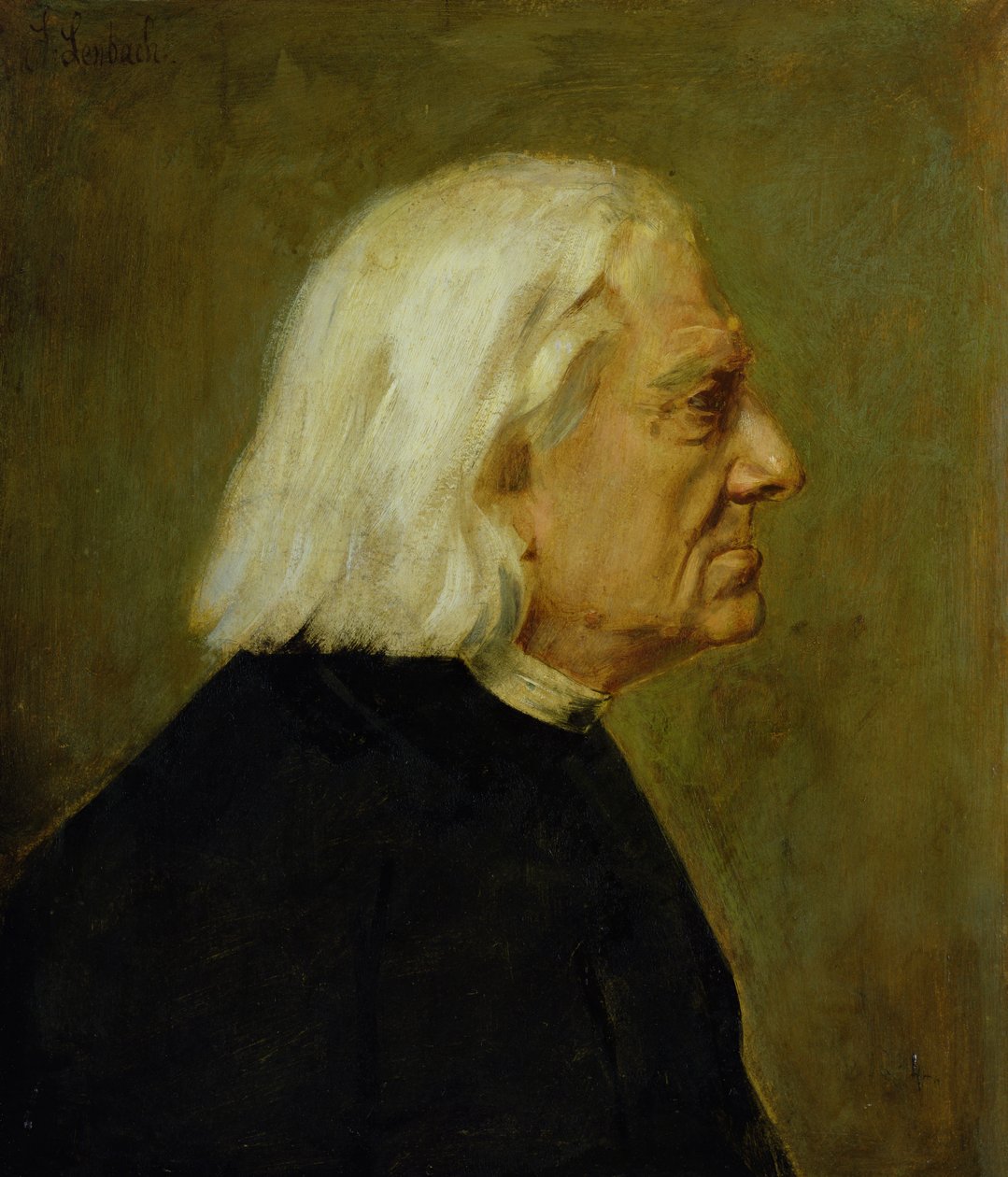 Kompozytor Franciszek Liszt (1811-86), 1884 autorstwa Franz Seraph von Lenbach