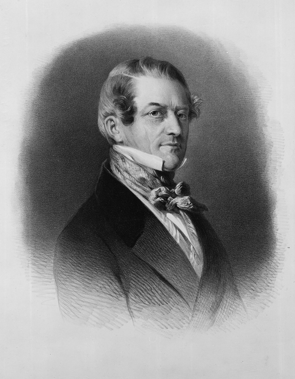 Christian Friedrich, Baron Stockmar, grawerowane przez Thomasa Fairland autorstwa Franz Xaver Winterhalter
