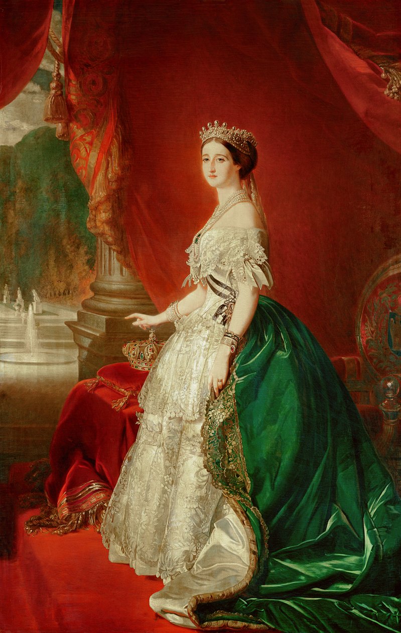 Cesarzowa Eugenia Francji (1826-1920) żona Napoleona Bonaparte III (1808-73) autorstwa Franz Xaver Winterhalter