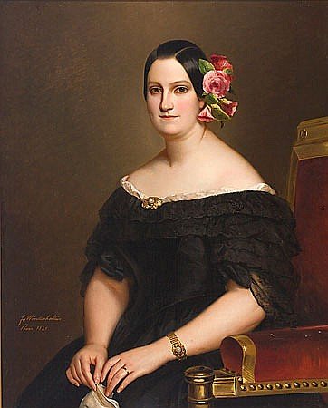 Marie-Christine z Bourbon-Siciles autorstwa Franz Xaver Winterhalter