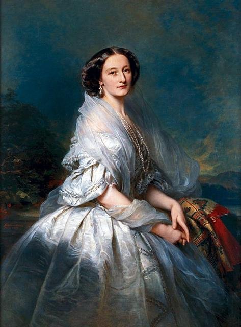 Portrait of Eliza Franciszka Krasiska née Branicka autorstwa Franz Xaver Winterhalter