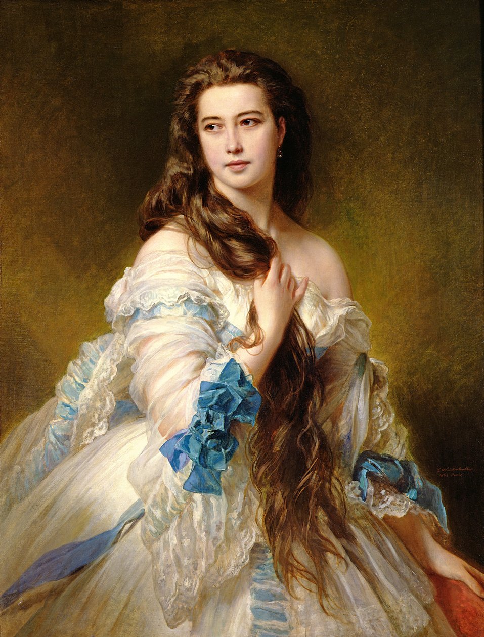 Portret Madame Rimsky-Korsakov (1833-78) z domu Varvara Dmitrievna Mergassov, 1864 autorstwa Franz Xaver Winterhalter