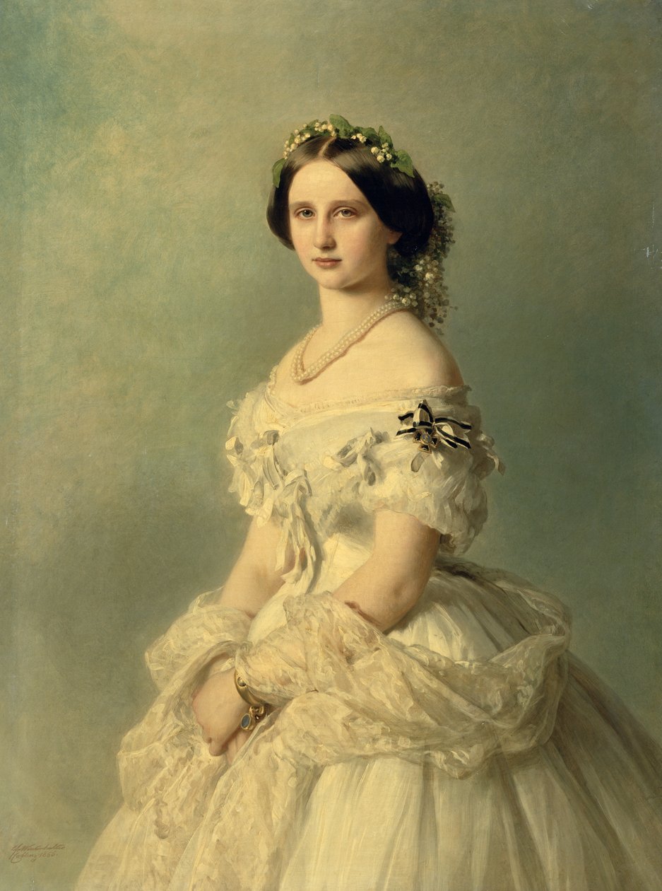 Portret księżniczki Baden, 1856 autorstwa Franz Xaver Winterhalter