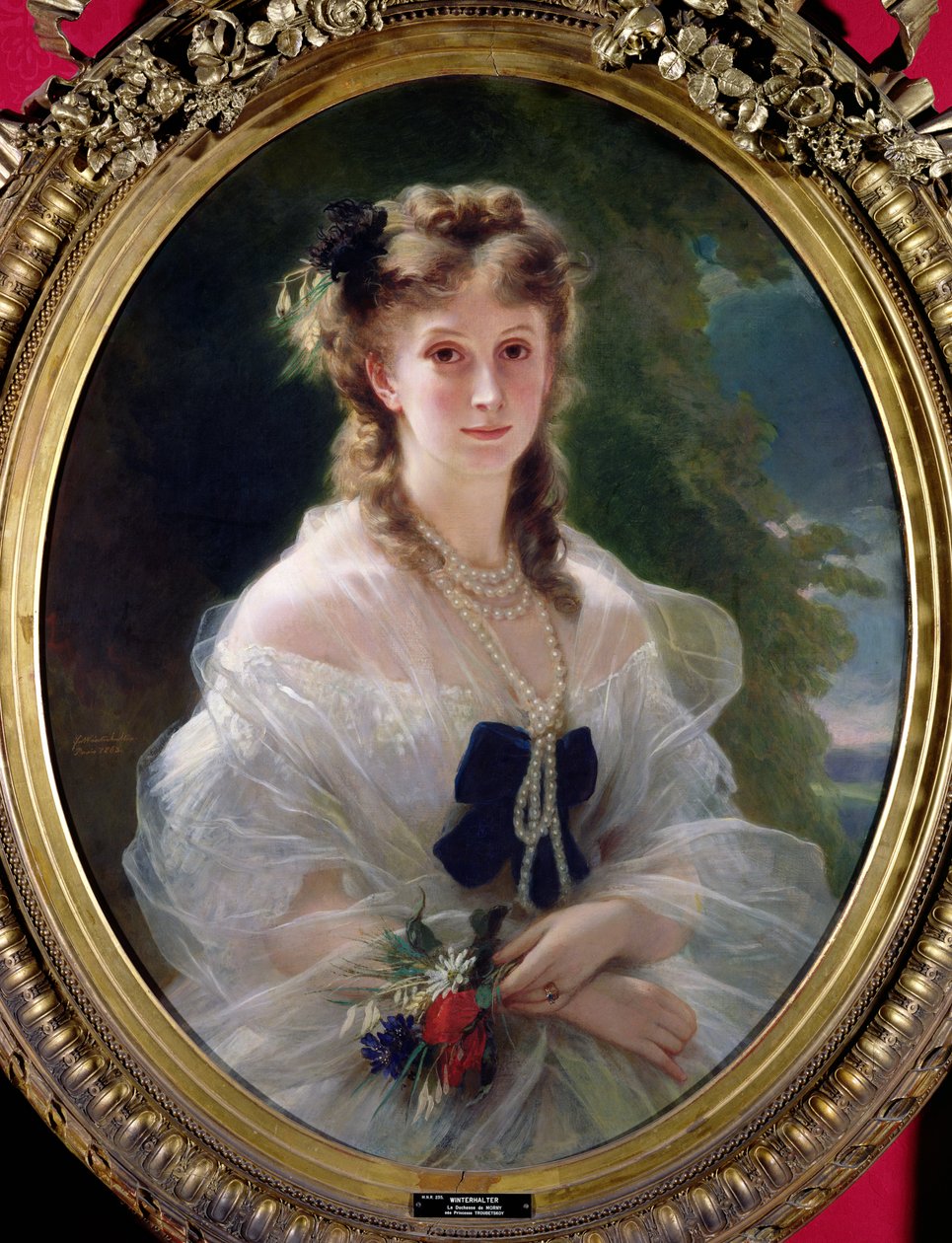 Portret Zofii Troubieckiej (1838-96) hrabiny Morny, 1863 autorstwa Franz Xaver Winterhalter