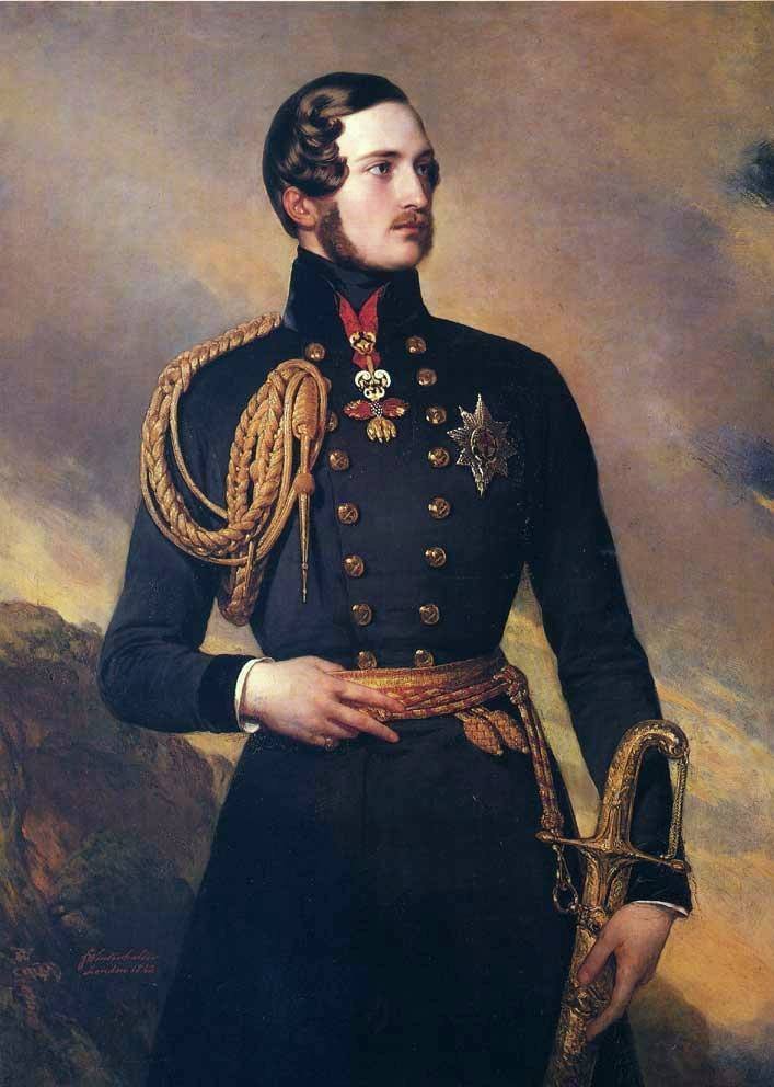 Książę Albert z Saxe-Coburg i Gotha noszący złote runo autorstwa Franz Xaver Winterhalter