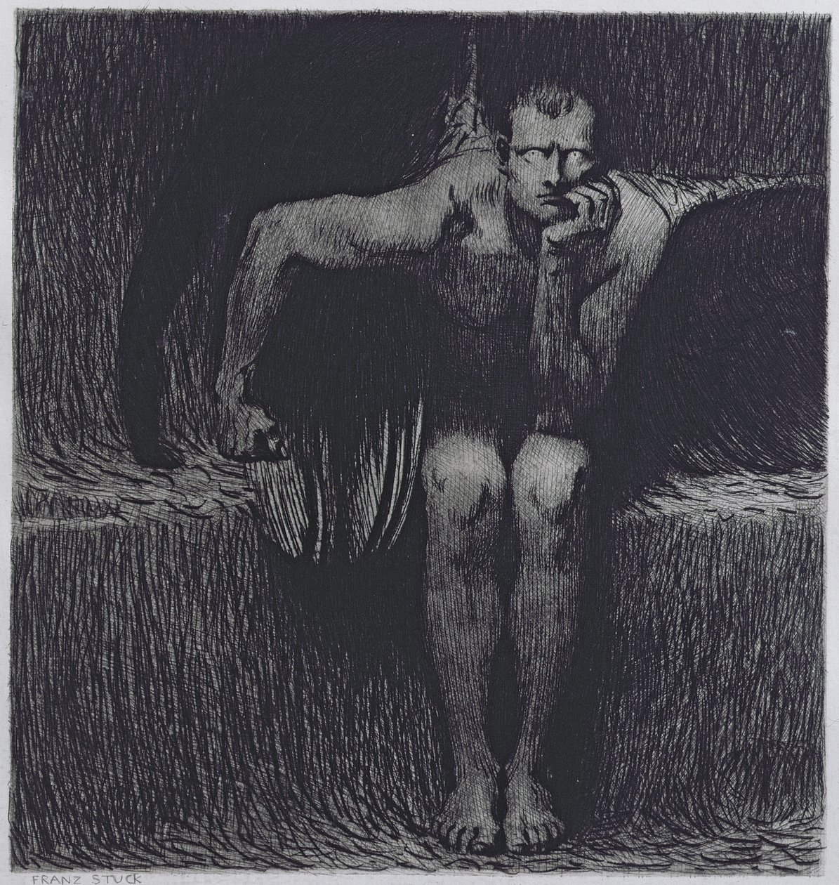 Lucyfer autorstwa Franz von Stuck