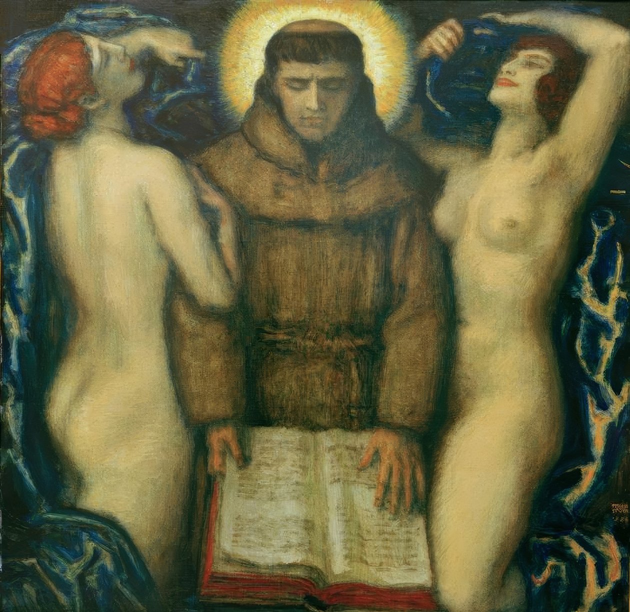 Kuszenie św. Antoniego autorstwa Franz von Stuck