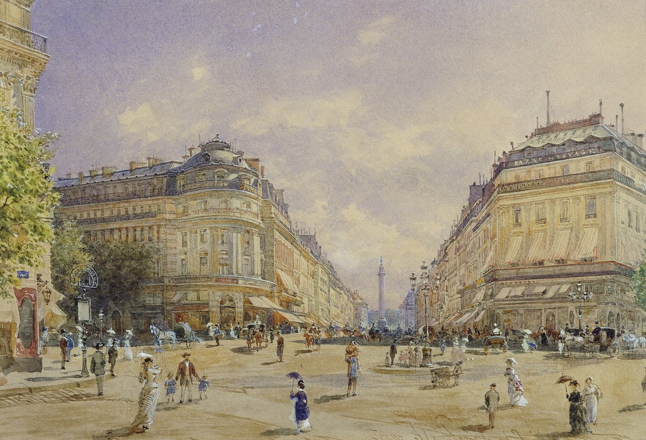 Rue de la Paix, Paryż, 1886 r. autorstwa Franz Alt