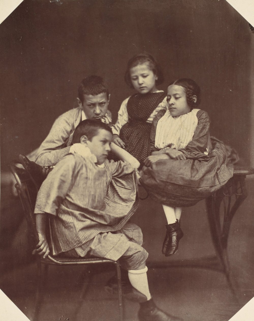 Alfons, Eugen, Marie i Hermine Antoine, lata 50. i 60. XIX wieku. autorstwa Franz Antoine