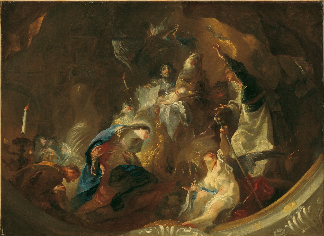 Ofiara w świątyni autorstwa Franz Anton Maulbertsch