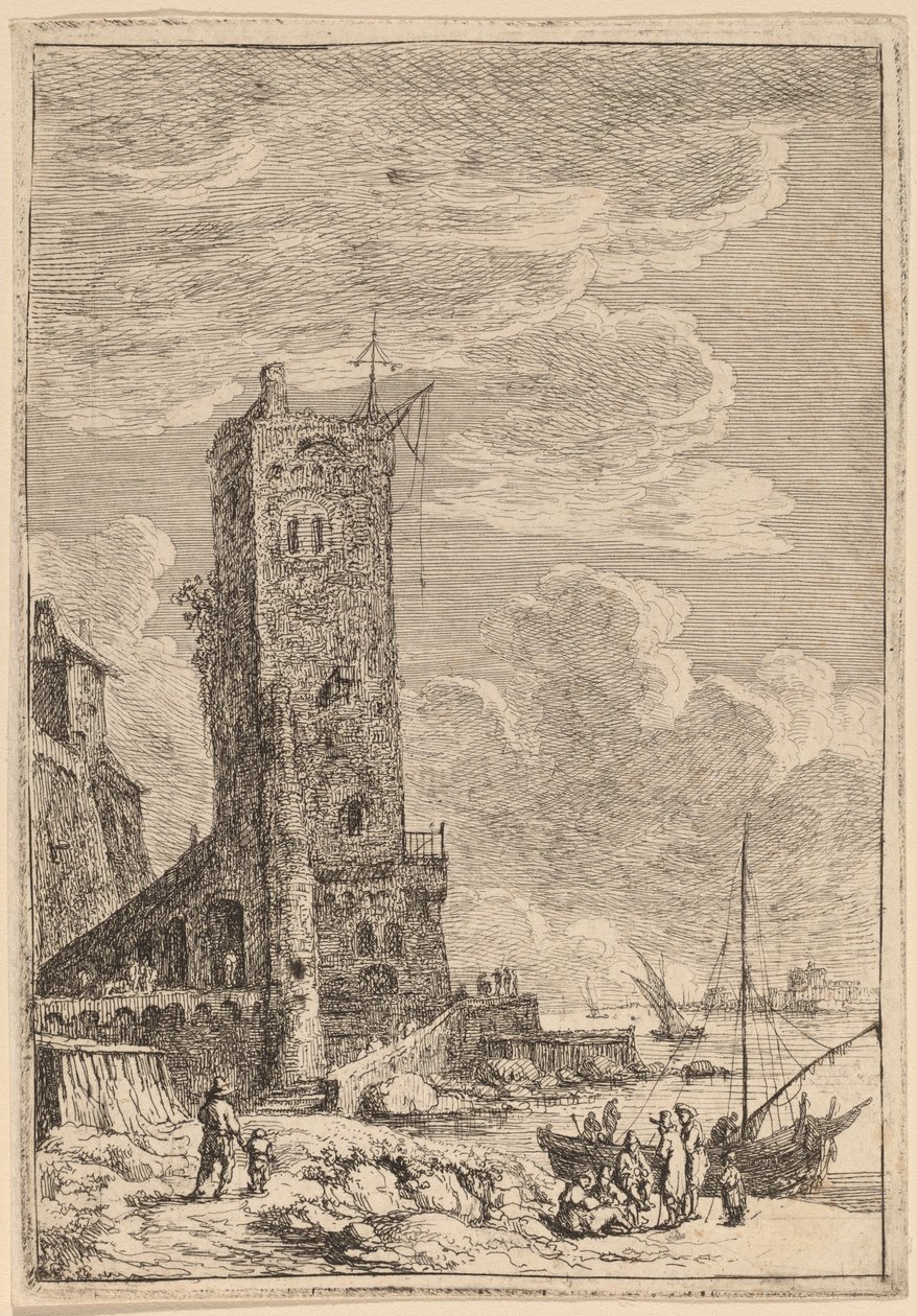 Port w Livorno autorstwa Franz Edmund Weirotter