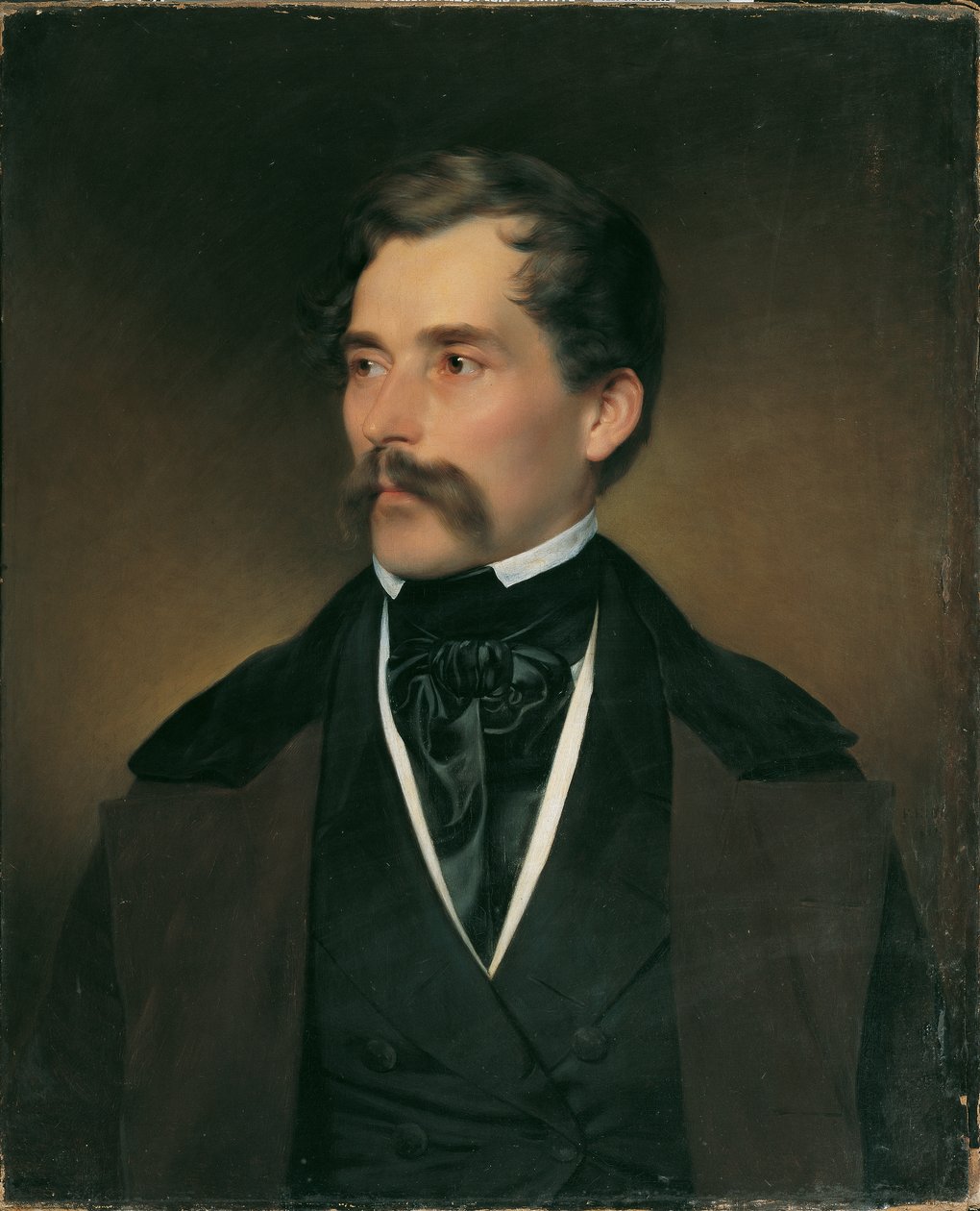 Portret siwowłosego dżentelmena z wąsami autorstwa Franz Eybl