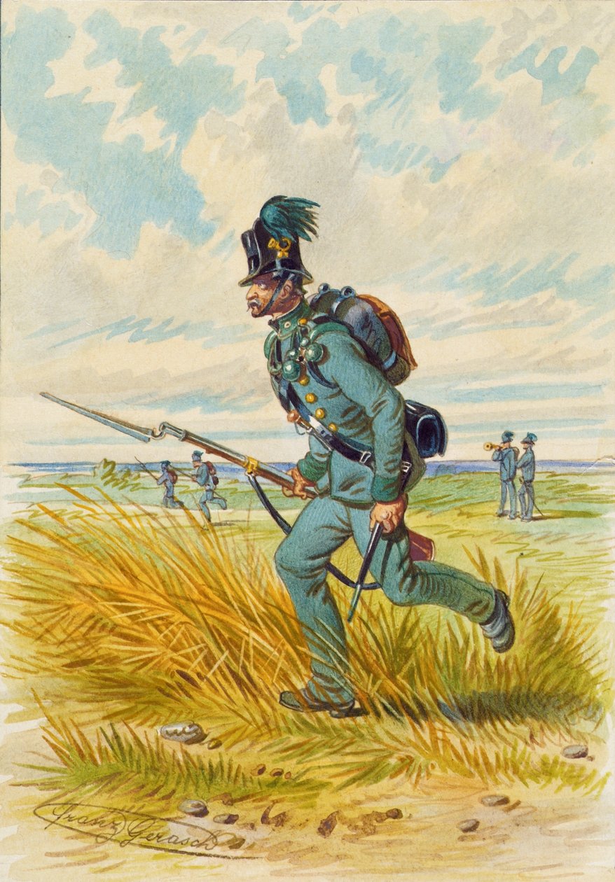 Żołnierz z bagnetem autorstwa Franz Gerasch