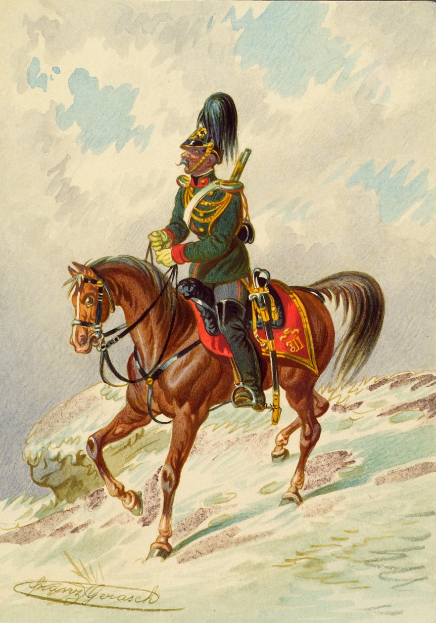żołnierz na koniu autorstwa Franz Gerasch