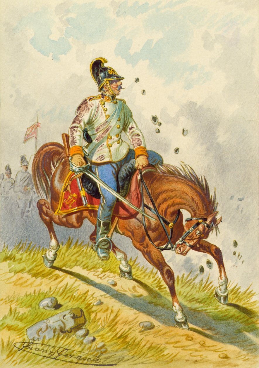 żołnierz na koniu autorstwa Franz Gerasch