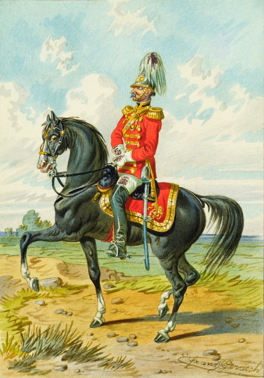 żołnierz na koniu autorstwa Franz Gerasch