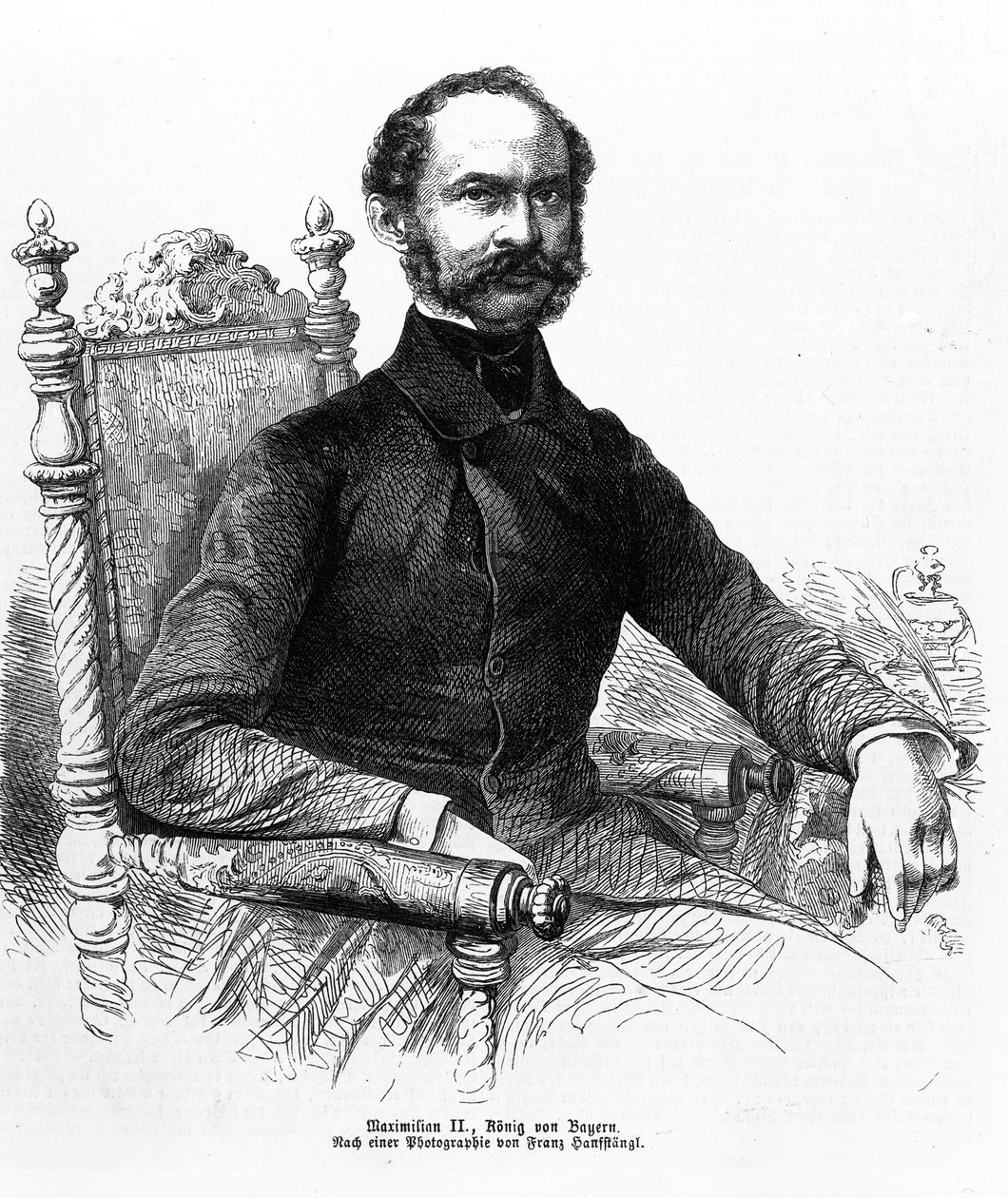 Maksymilian II (1811-64), król Bawarii autorstwa Franz Hanfstaengl