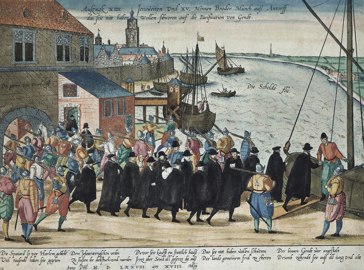 Wypędzenie jezuitów autorstwa Franz Hogenberg