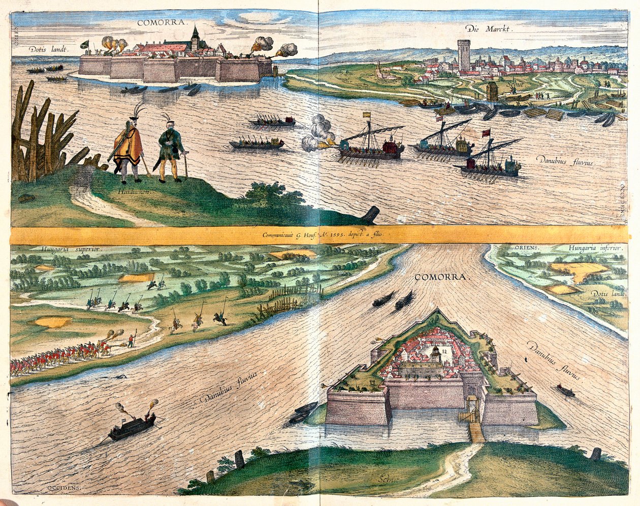 Twierdza Komarno, Słowacja autorstwa Franz Hogenberg