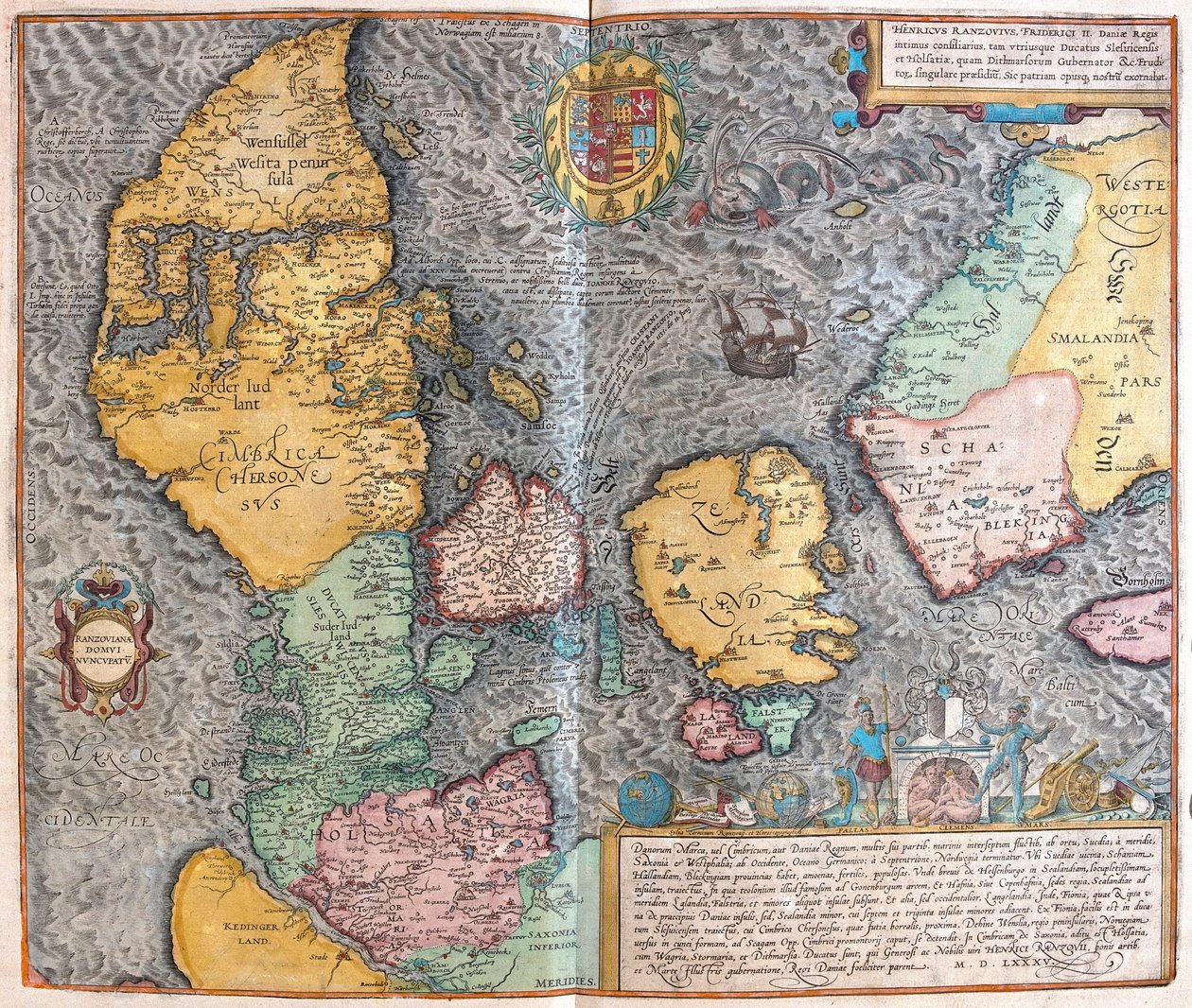 Jutlandia, Dania (grawerowanie autorstwa Franz Hogenberg