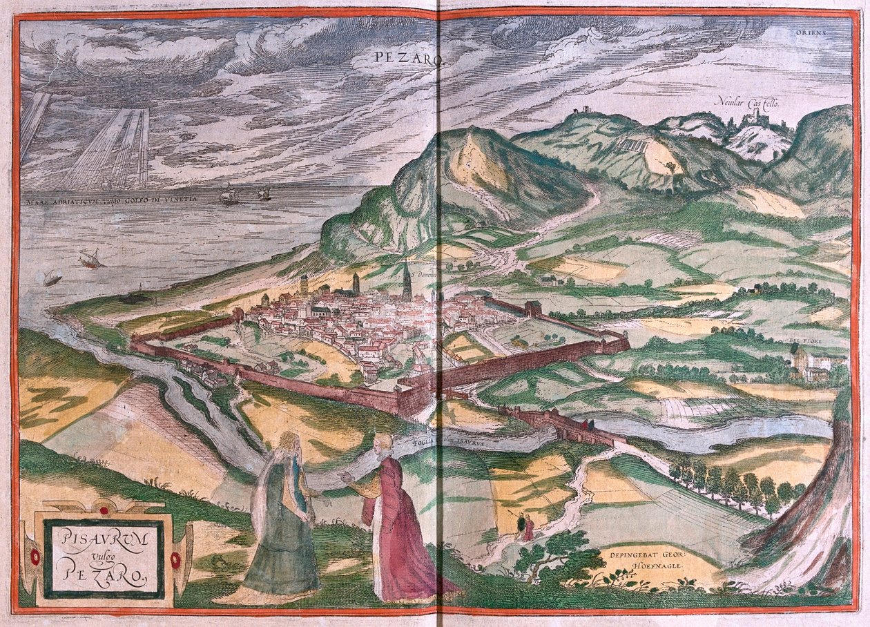 Pesaro, Włochy) (grawerowanie autorstwa Franz Hogenberg